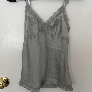 Silk lingerie tank top